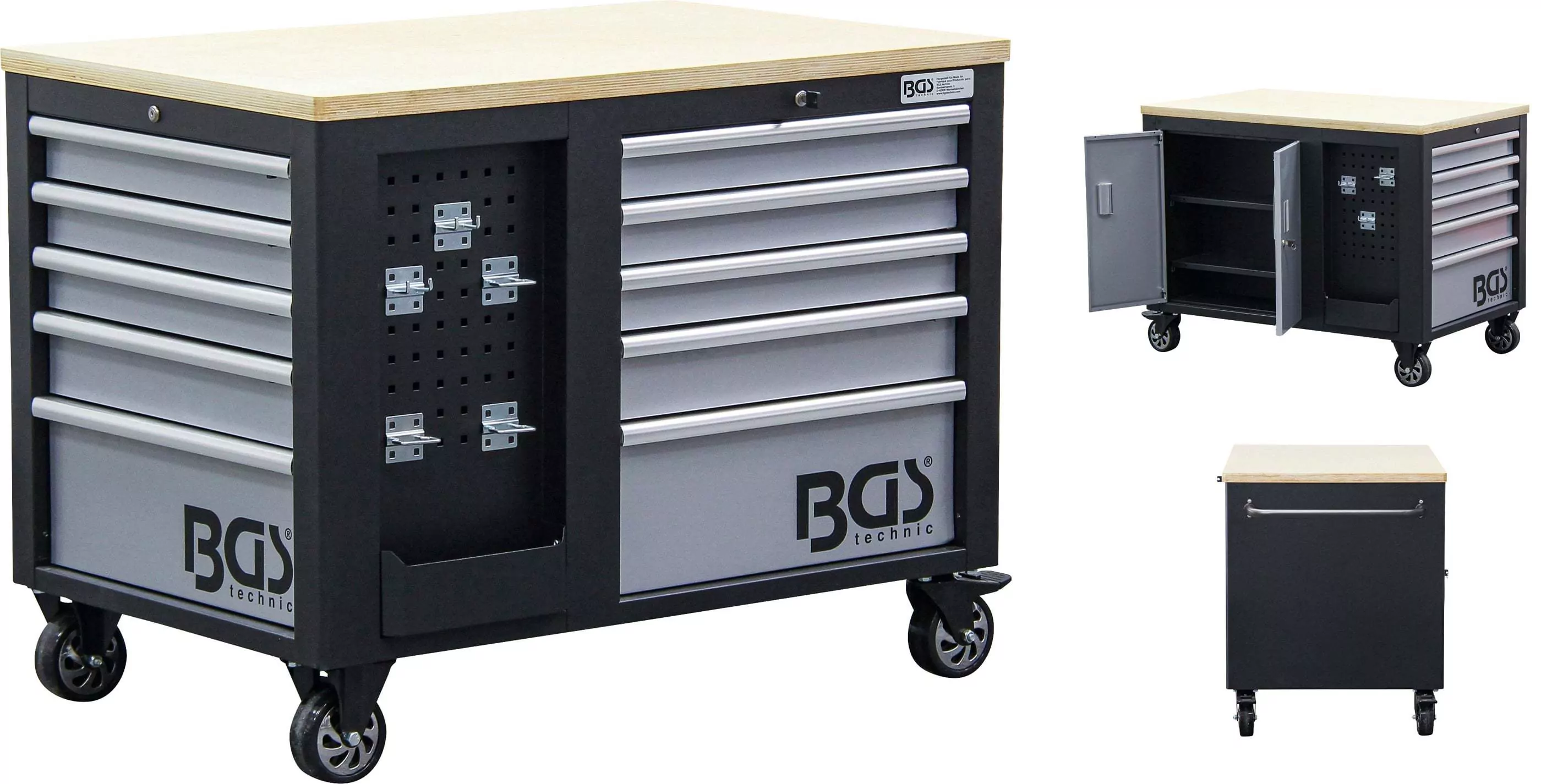 Werkstattwagen | 2 x 5 Schubladen | 1 Schrank | leer