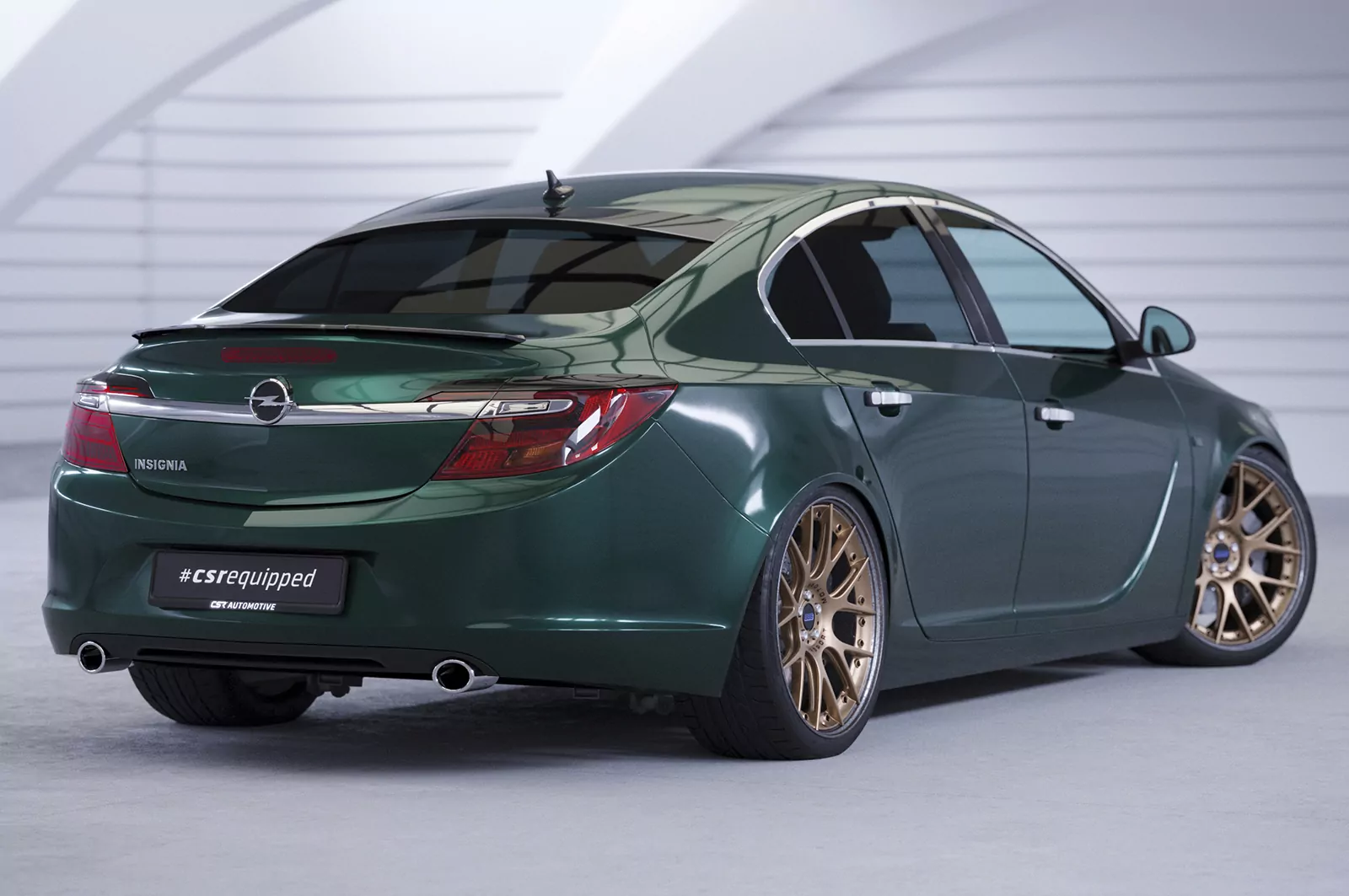 Heckflügel mit ABE für Opel Insignia A HF652 Strukturiert (schwarz matt)