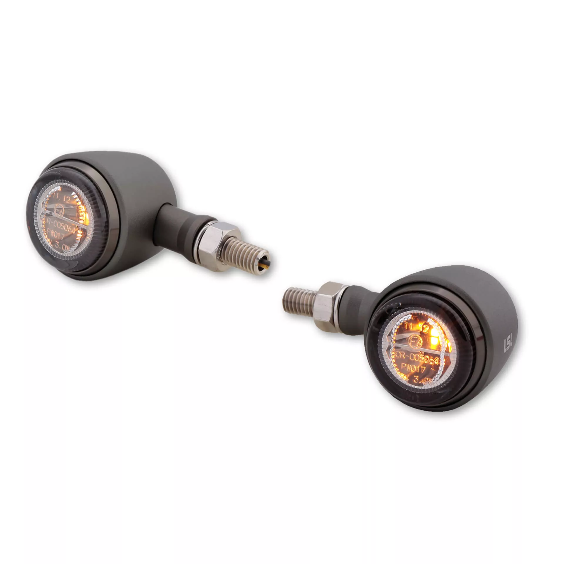 LSL Instrument plate for Motoscope Tiny speedometer, black anodized