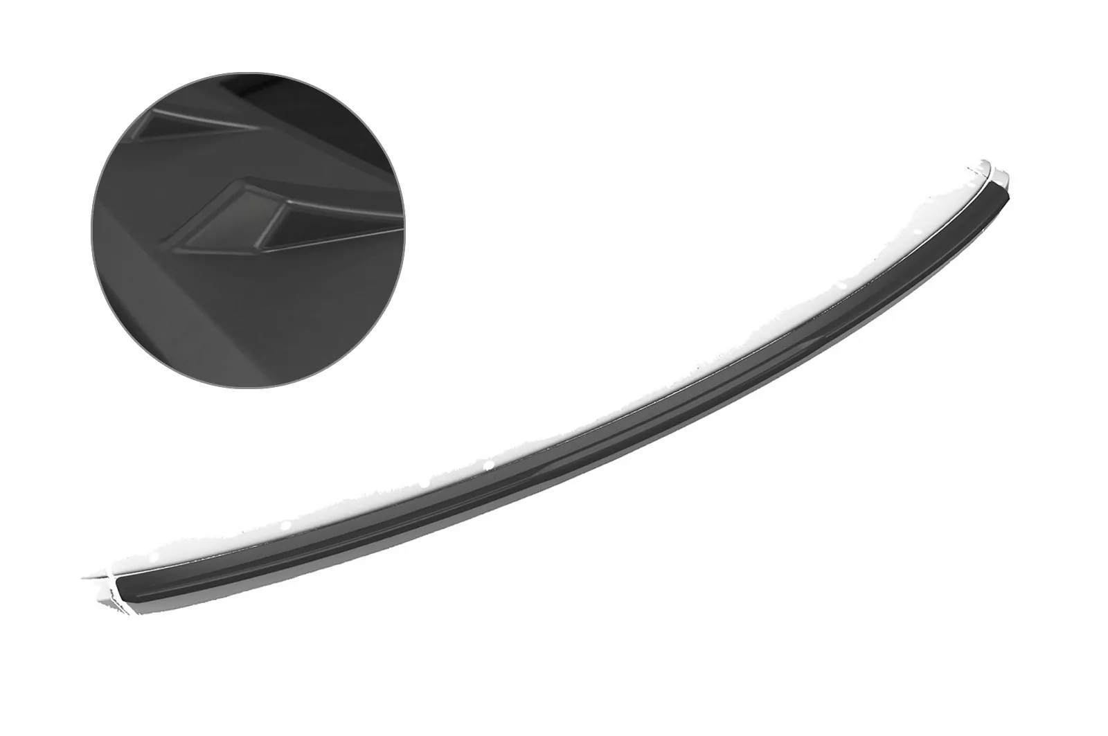 Heckflügel mit ABE für Mercedes Benz CL 203 Sportcoupé Lackierfreundlich (schwarz matt)