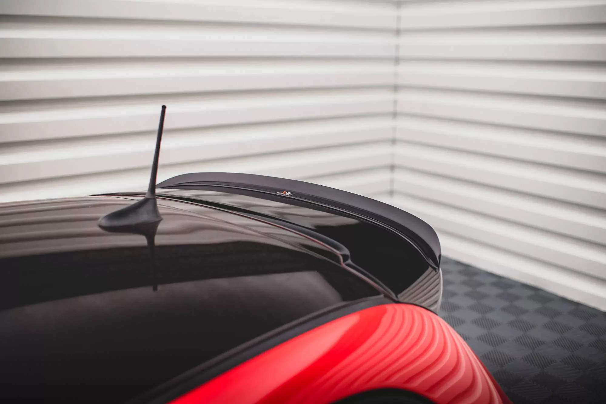 Spoiler CAP Passend Für Passend Für FIAT 500 ABARTH MK1 FL Schwarz Hochglanz Schwarz Hochglanz