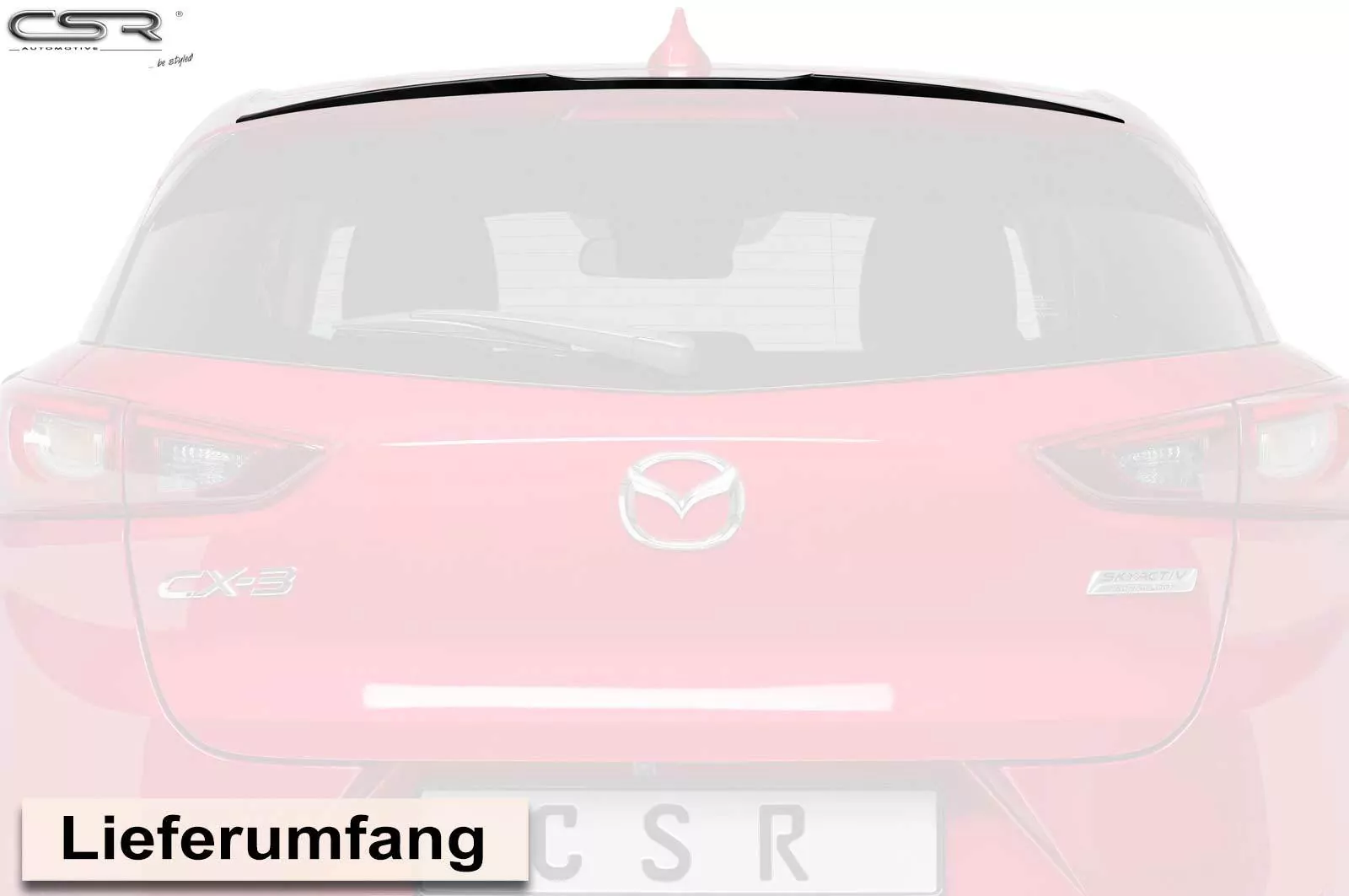 Heckflügel mit ABE für Mazda CX-3 HF678-M Carbon Look (matt)