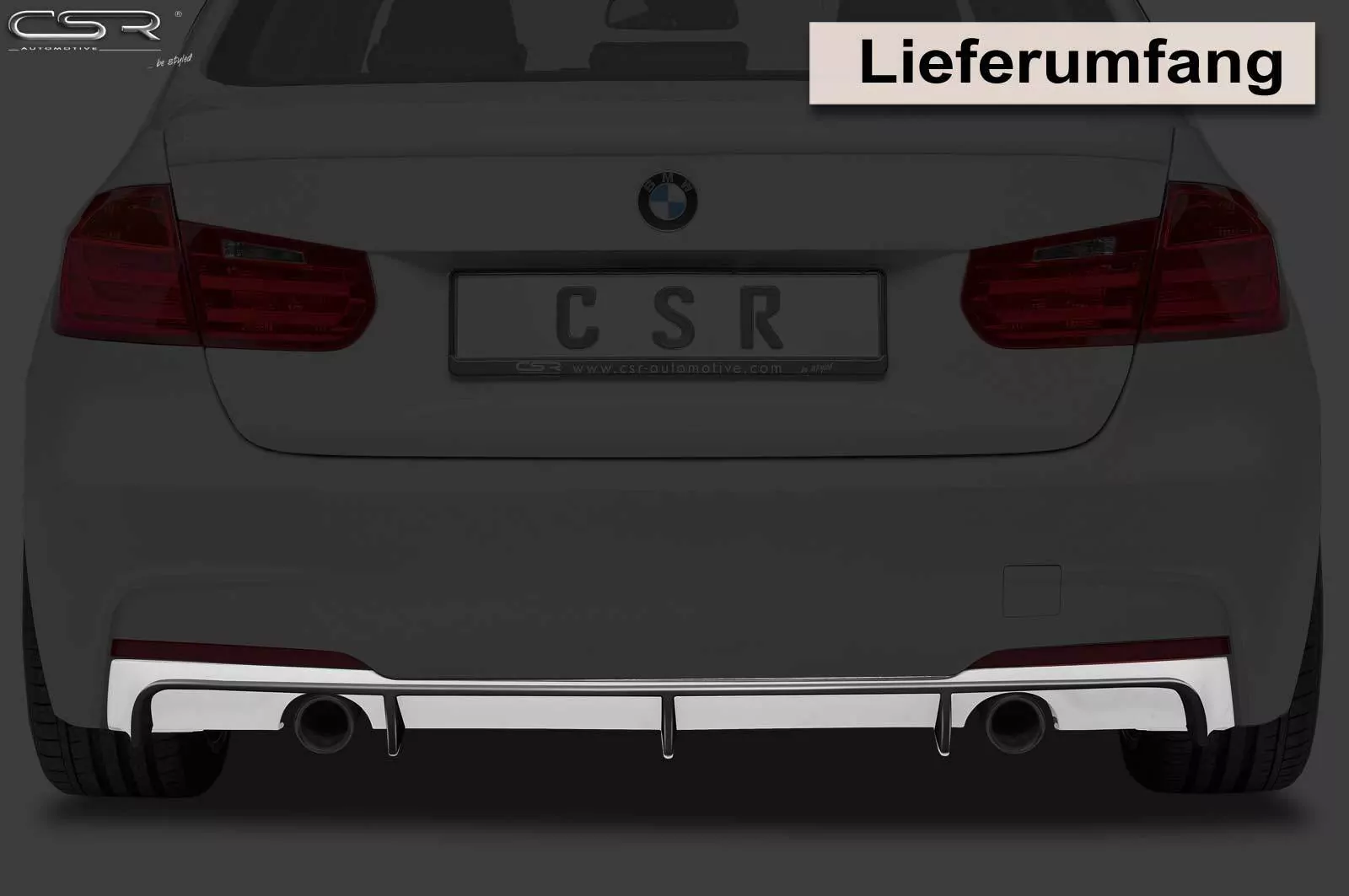 Heckansatz für BMW 3er F30/F31 Limousine/Touring HA164