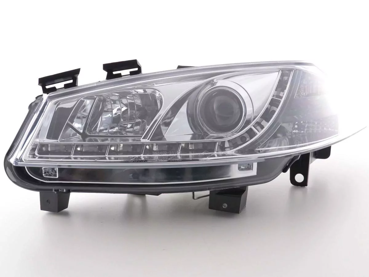 Scheinwerfer Set Daylight LED TFL-Optik Renault Megane 2 3/5-trg. Bj. 03-02/06 chrom