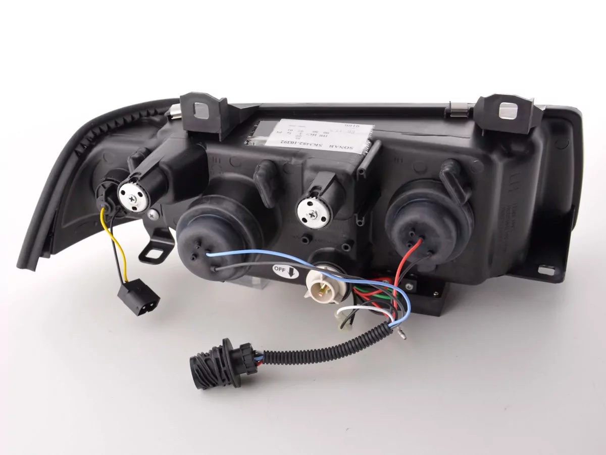 Scheinwerfer Set Daylight LED Tagfahrlicht BMW 3er E36 Coupe Bj. 92-99 schwarz