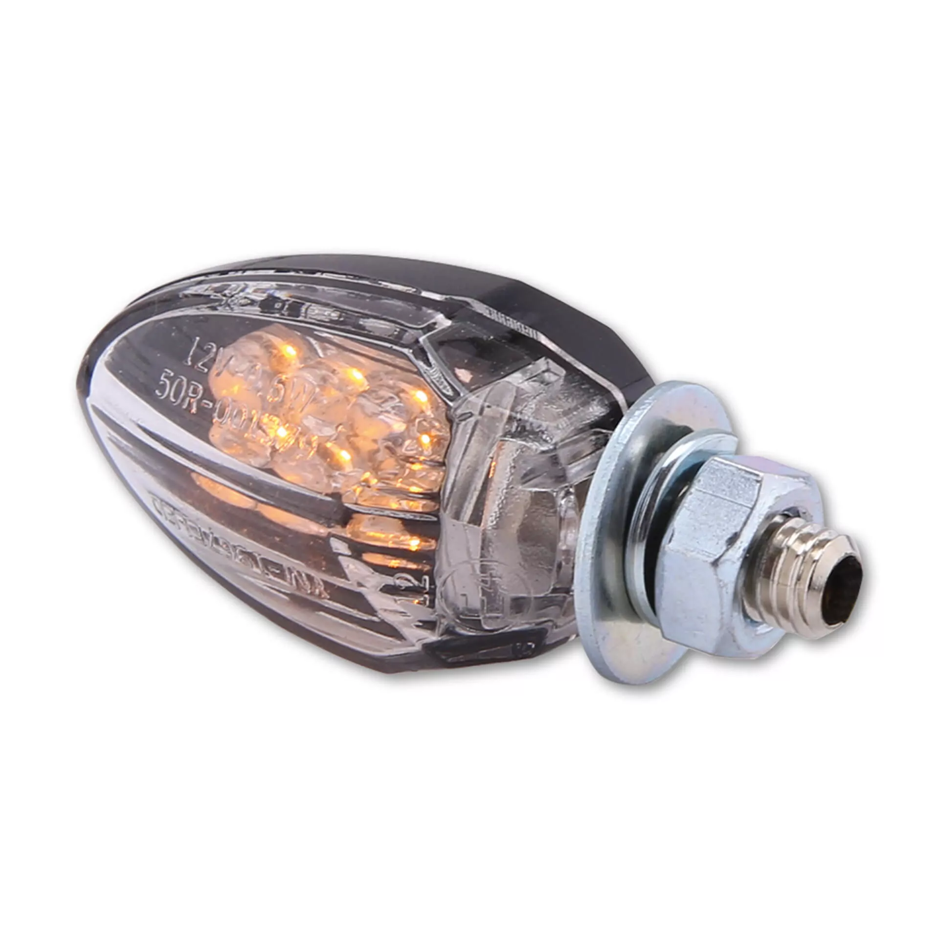 HIGHSIDER smart Drop LED Blinker Gehäuse Schwarz / Linse Klar (Paar), Vorn & Hinten