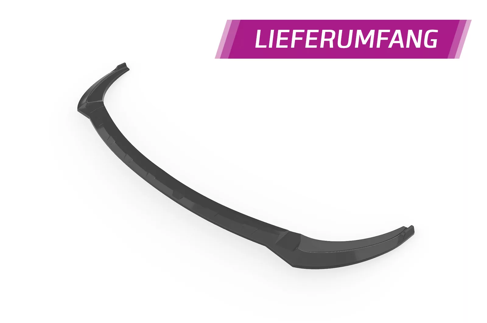 Cup-Spoilerlippe mit ABE für Hyundai Veloster MK1 Turbo CSL719 Schwarz Strukturiert