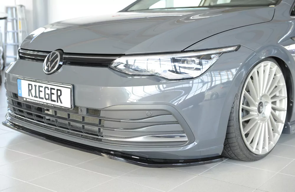 Rieger Spoilerschwert glanz schwarz für VW Golf 8 3-tür. 12.19-03.24 (bis Facelift)