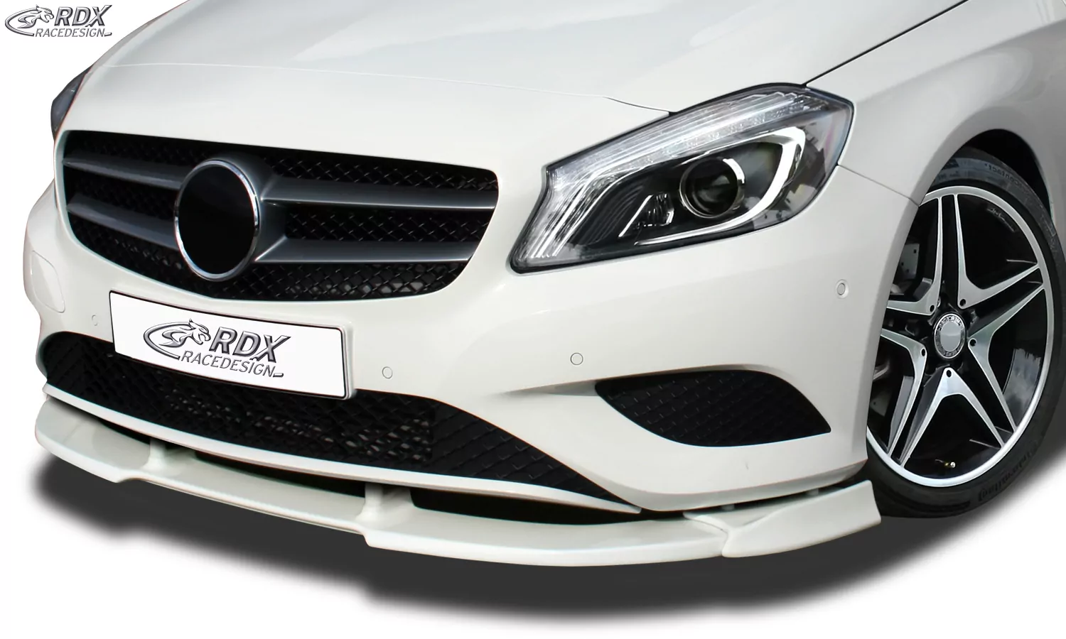 RDX Frontspoiler VARIO-X für MERCEDES A-Klasse W176 (2012-2015) Frontlippe Front Ansatz Vorne Spoilerlippe