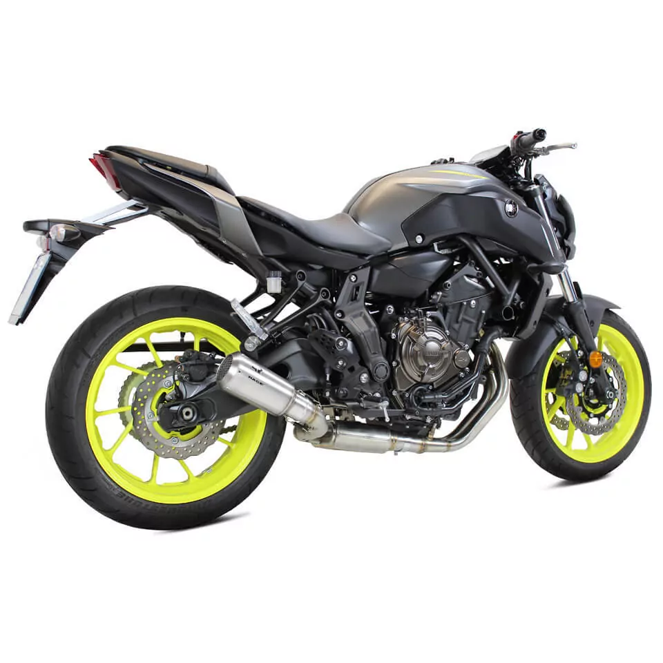 IXRACE Edelstahl-Komplettanlage MK2 für Yamaha MT 07, 14-20 E-geprüft