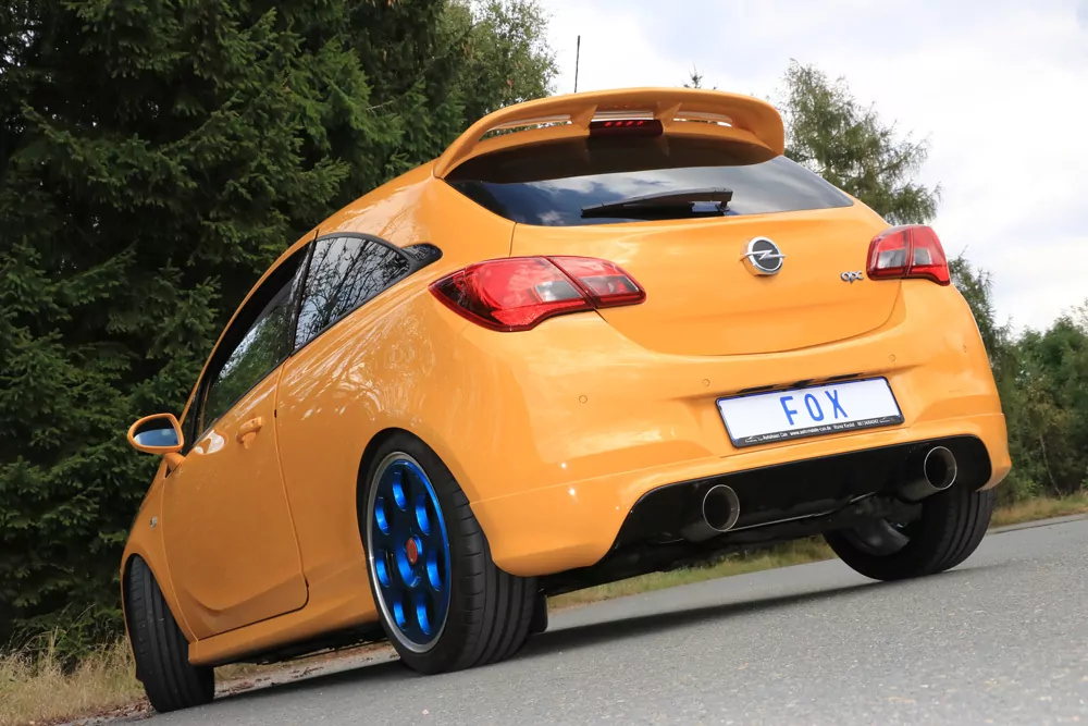 Opel Corsa E OPC  Endschalldämpfer quer Ausgang rechts/links - 1x100 Typ 25 rechts/links