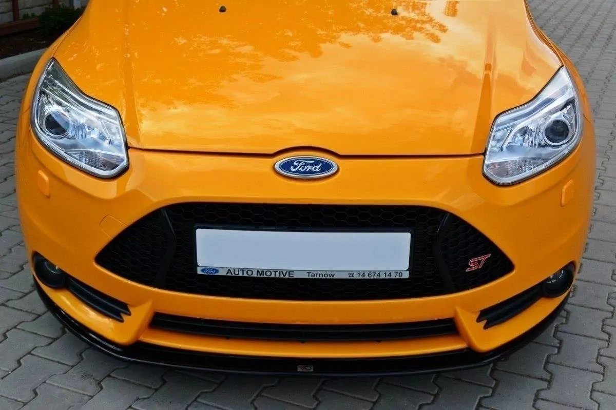 Front Ansatz Passend Für V.2 Passend Für FORD FOCUS MK3 ST VORFL Schwarz Hochglanz Schwarz Hochglanz
