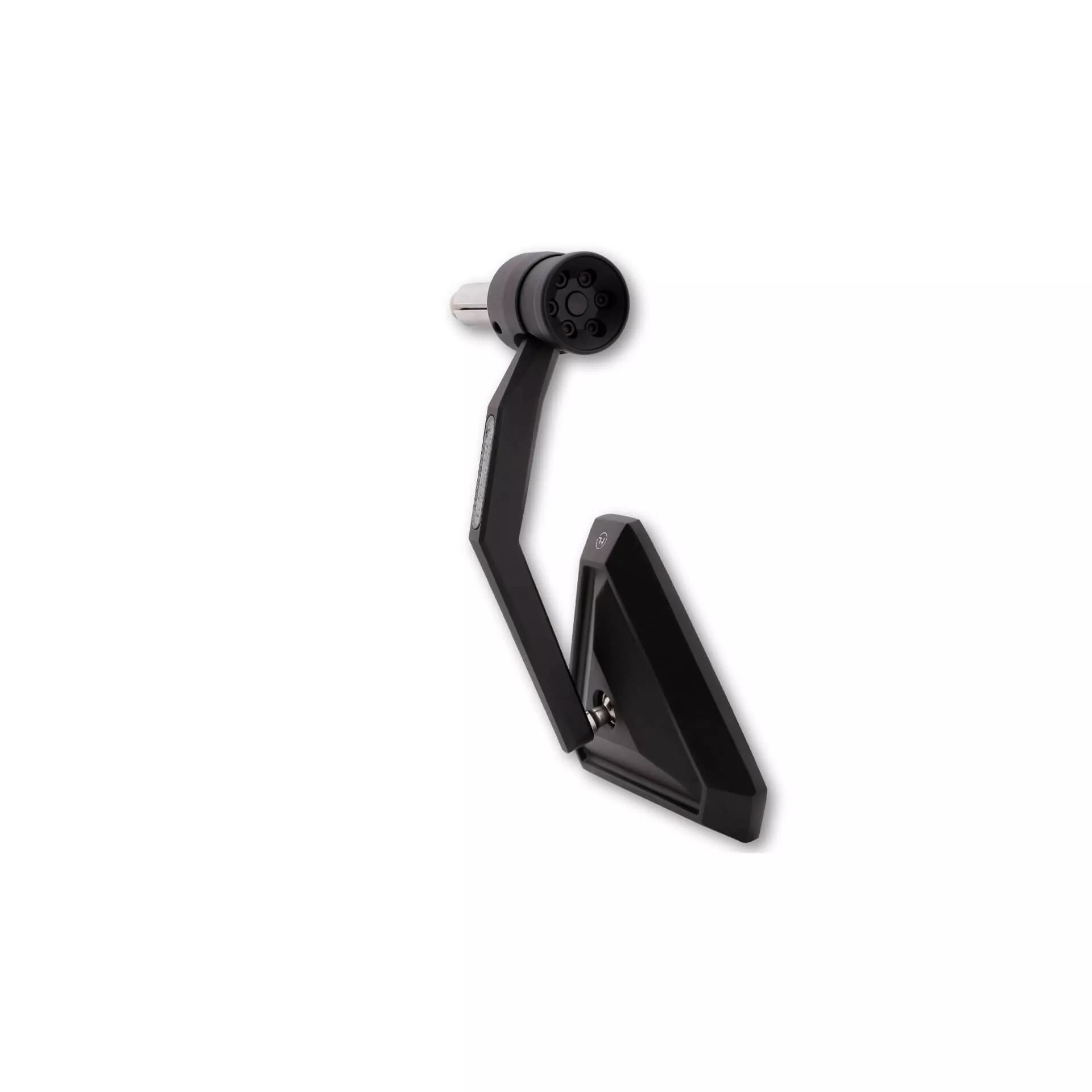 HIGHSIDER pro Bar End Mirror Montana-RIM Black With LED Indicator (1pc)