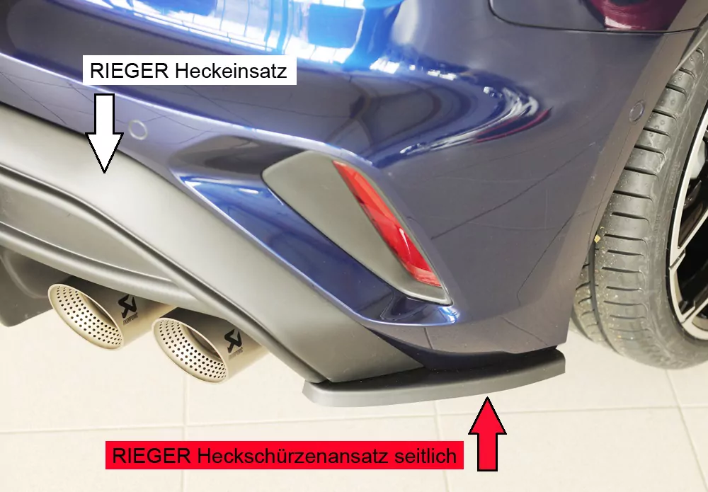 Rieger Heckschürzenansatz seitlich rechts für Audi A3 S3 (GY) 5-tür. (Sportback) 06.24- (ab Facelift)