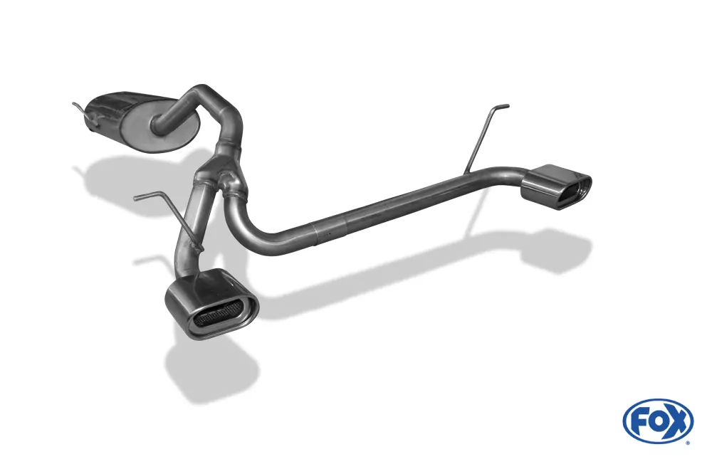 Daihatsu Terios J2 4x4  Endschalldämpfer Ausgang rechts/links - 135x80 Typ 53 rechts/links