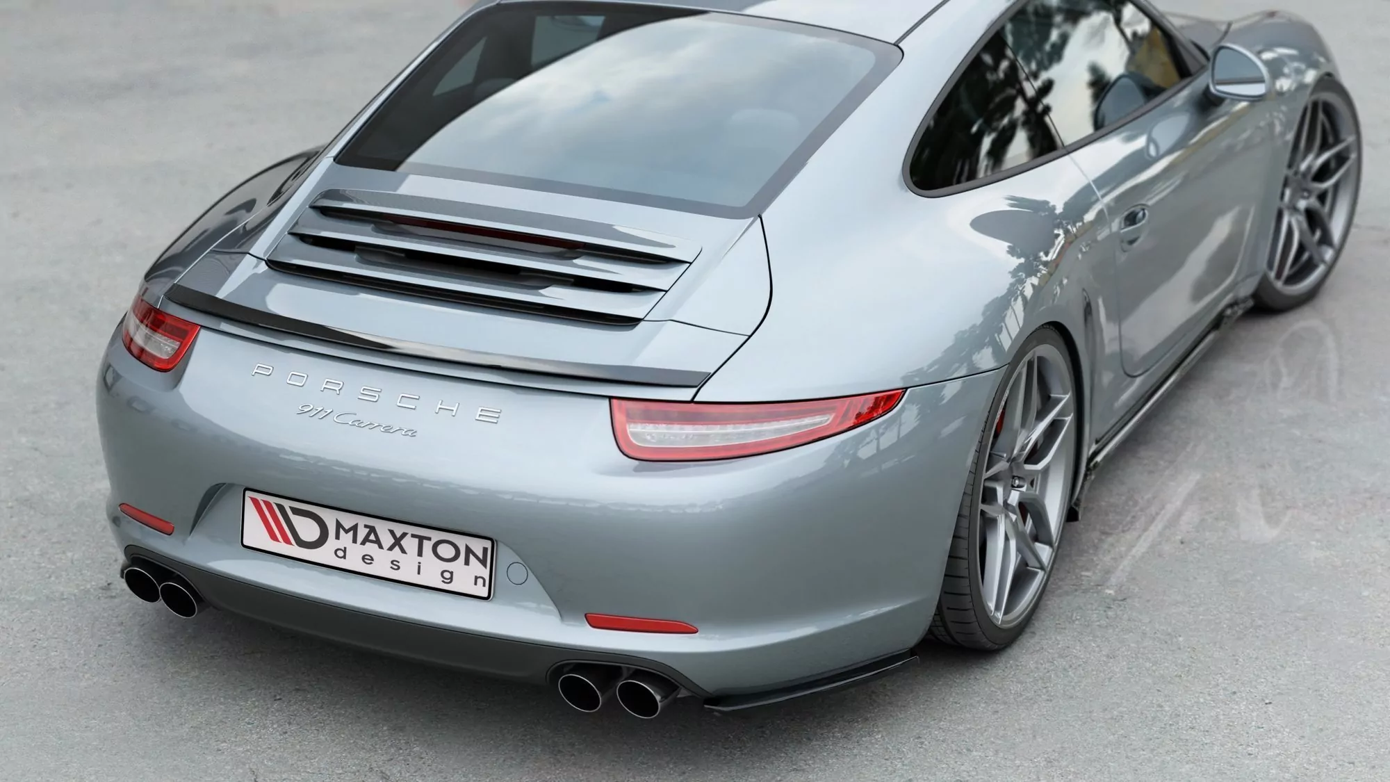 Spoiler CAP Passend Für Porsche 911 Carrera 991 Schwarz Hochglanz
