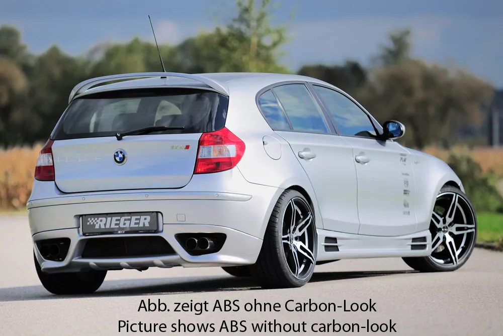 Rieger Seitenschweller für BMW 1er E87  (187 / 1K2/1K4) | 4-tür. 04.07-08.11 (ab Facelift) mit 2 Ausschnitten
