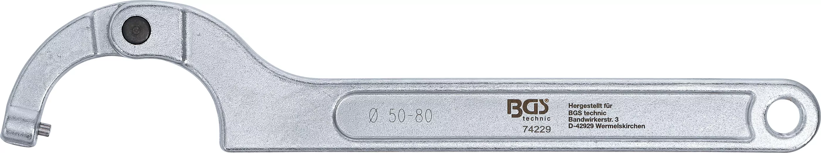 Gelenk-Hakenschlüssel mit Zapfen | 50 - 80 mm