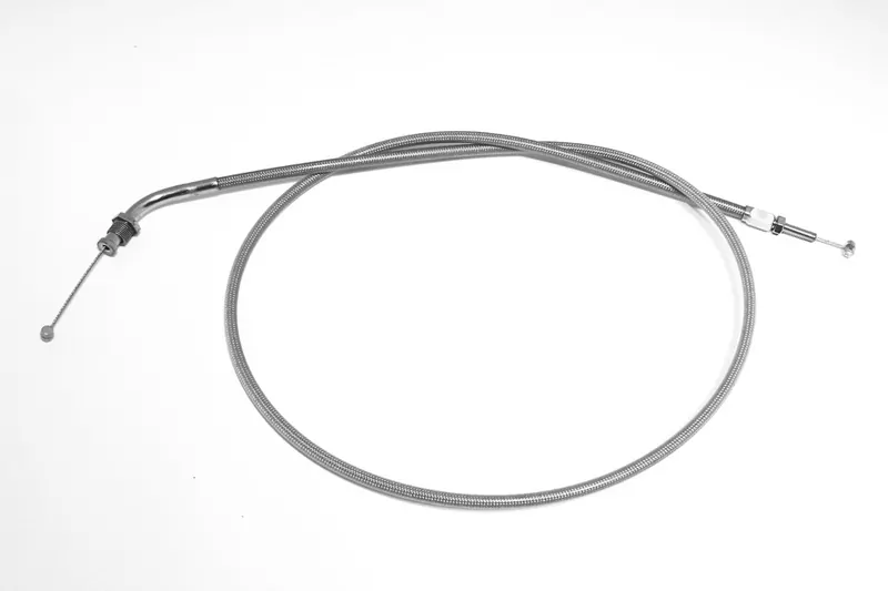 MOTORRAD NIELSEN Stahlflex-Gaszug schließend, Honda VT 750 C,04-07, 150mm verlängert.