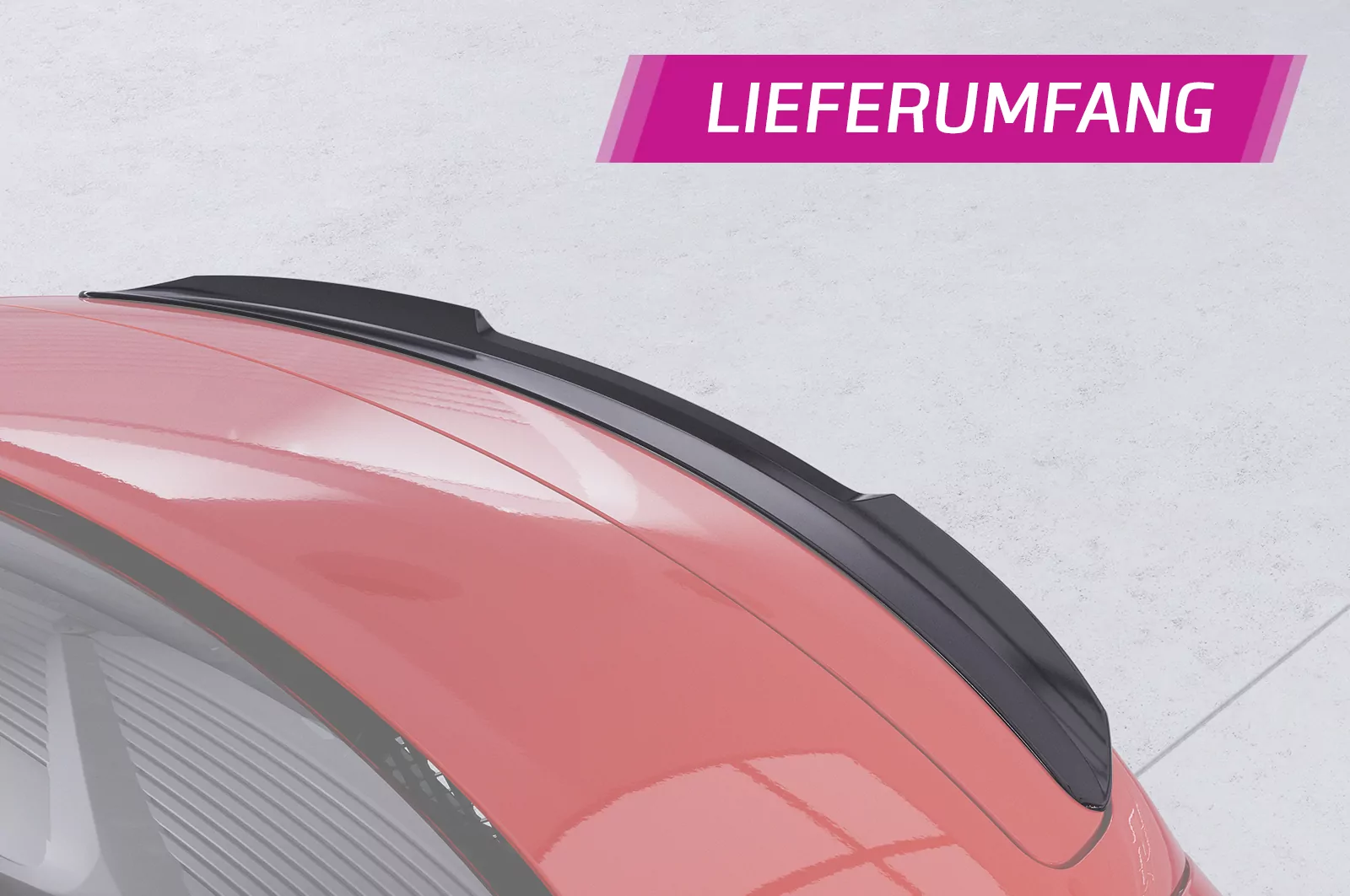 Heckflügel mit ABE für Mercedes Benz SLS AMG (C197/R197) HF746 Schwarz Strukturiert