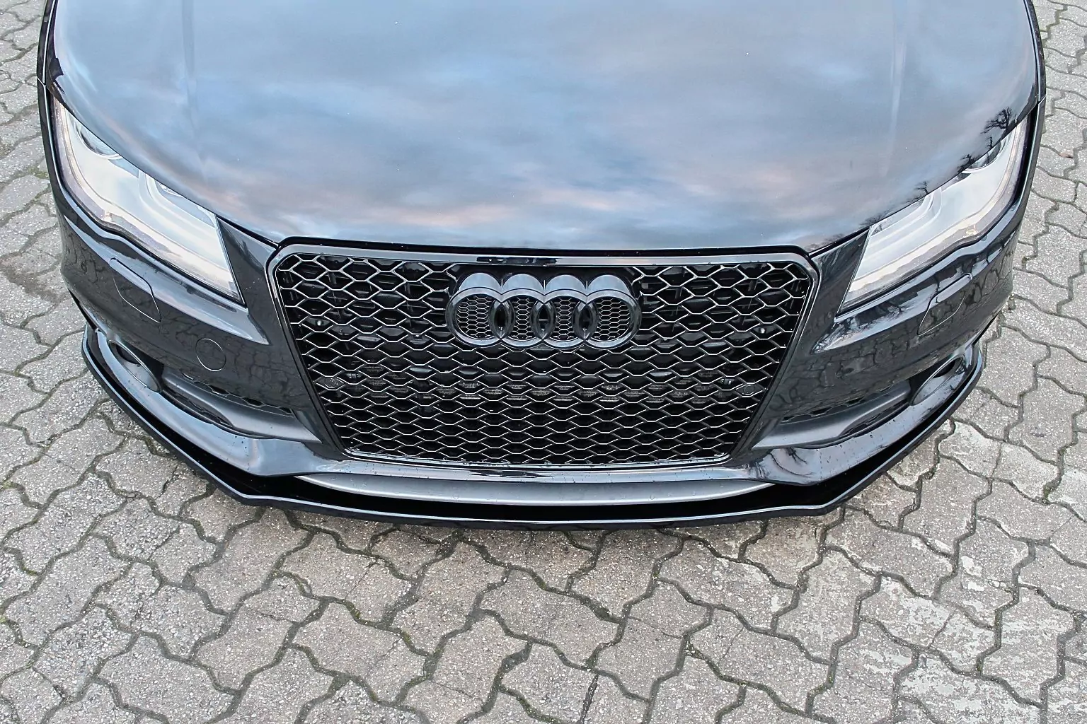 Cup Frontspoilerlippe für Audi A7 S-Line + S7 Bj. 2010-2014
