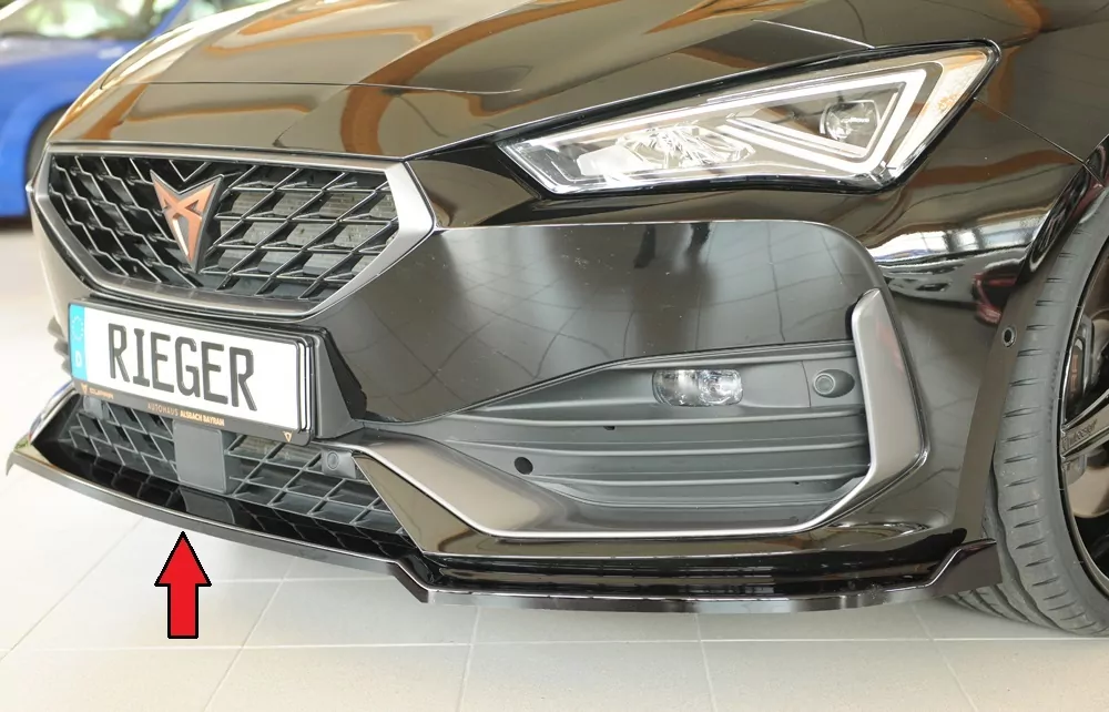 Rieger Spoilerschwert glanz schwarz für Cupra Leon (KL) 5-tür. (ST/Sportstourer) 09.20-06.24 (bis Facelift)