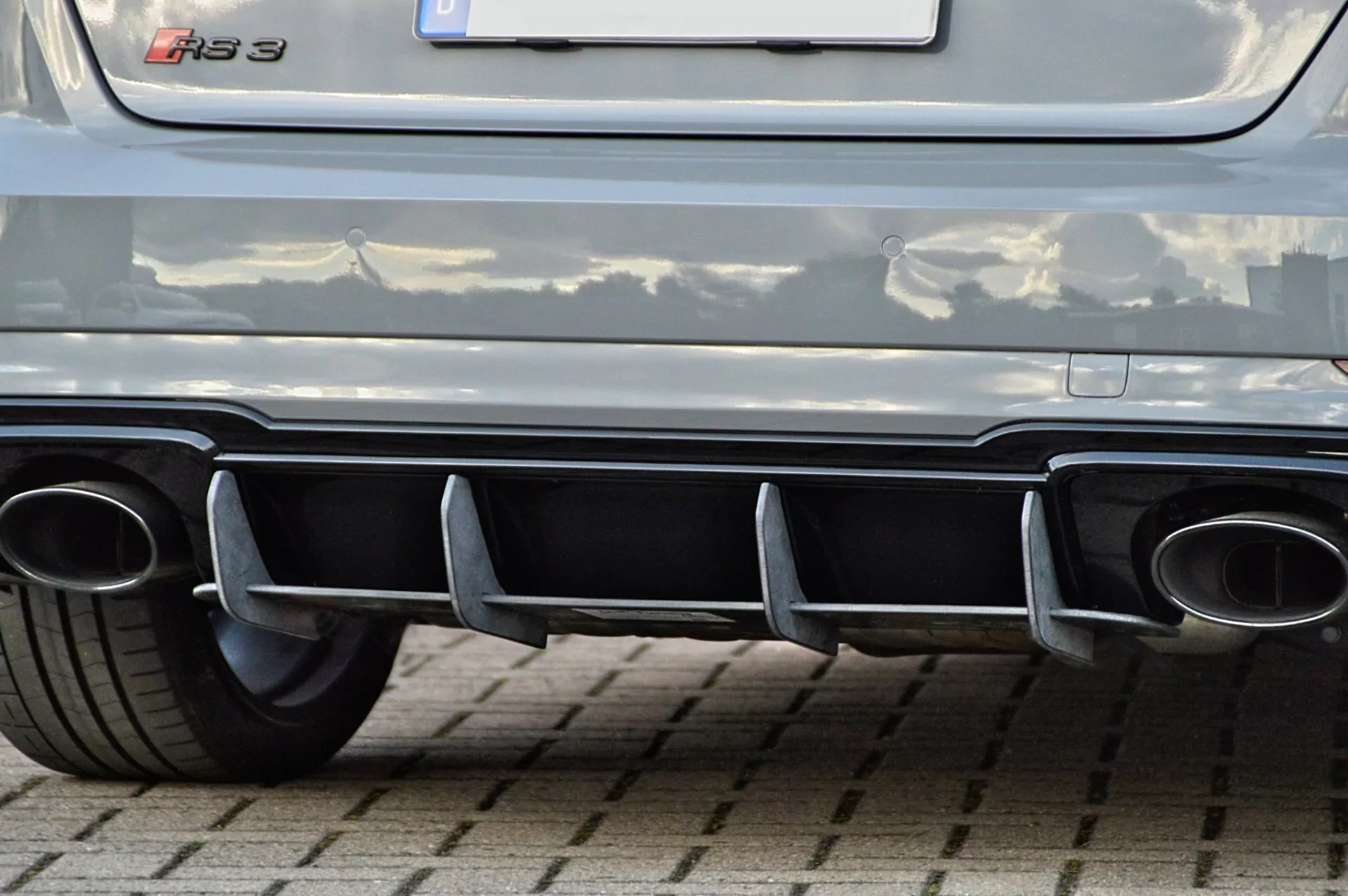 Heckansatz für Audi RS3 8V Facelift Sportback Bj.2017-