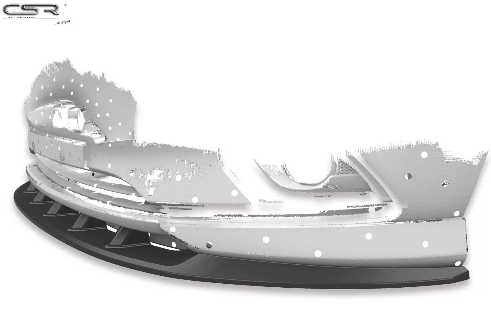 Cup-Spoilerlippe mit ABE für Opel Corsa E OPC-Line CSR-CSL154-M Carbon Look (matt)