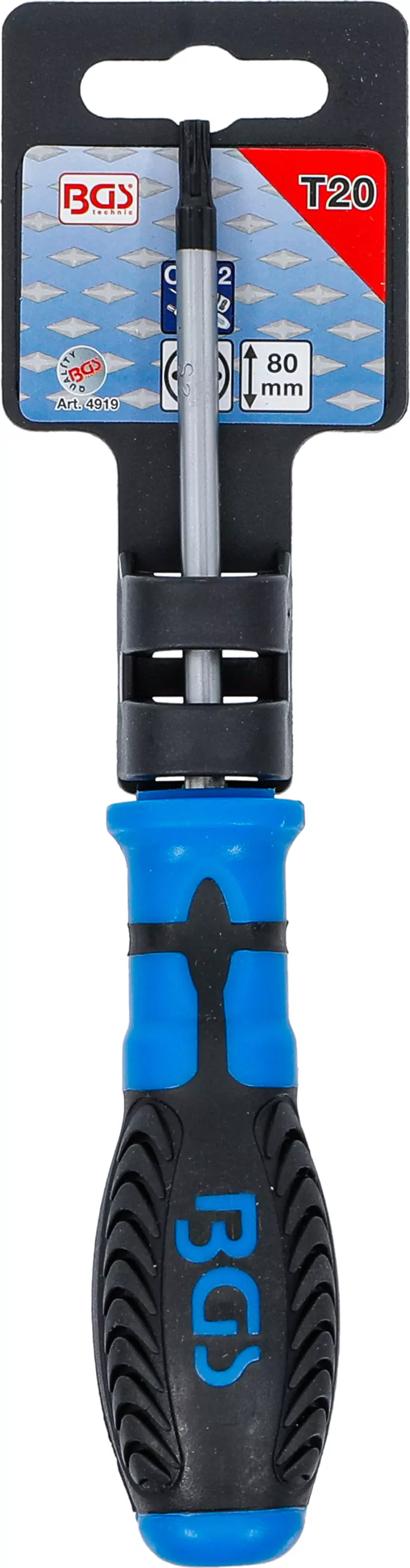 Schraubendreher | T-Profil (für Torx) T20 | Klingenlänge 80 mm