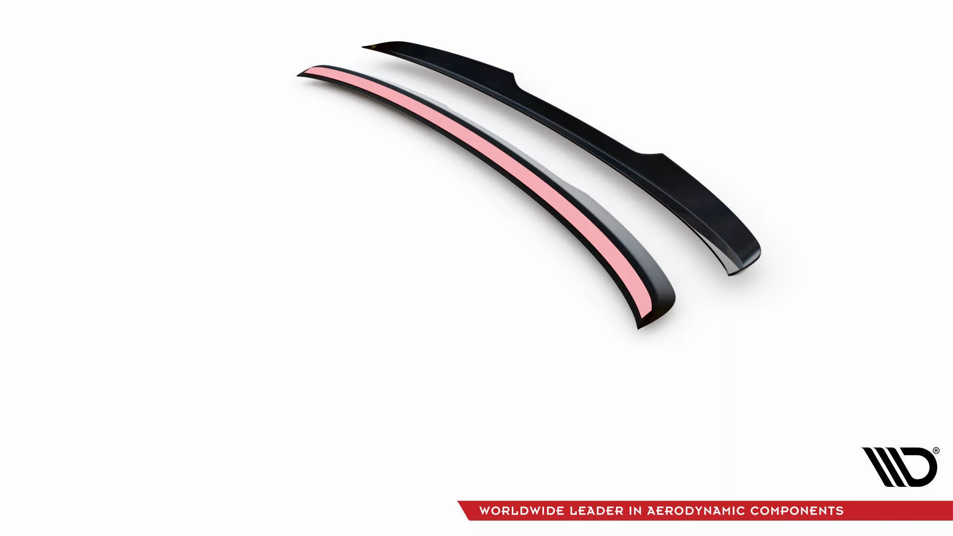 Spoiler CAP Für Volvo XC90 R-Design Mk2 Facelift Schwarz Hochglanz