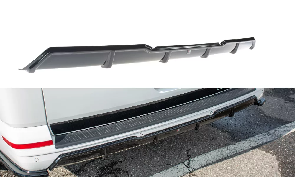 Diffusor Heck Ansatz Passend Für Passend Für VW T6 Schwarz Hochglanz Schwarz Hochglanz