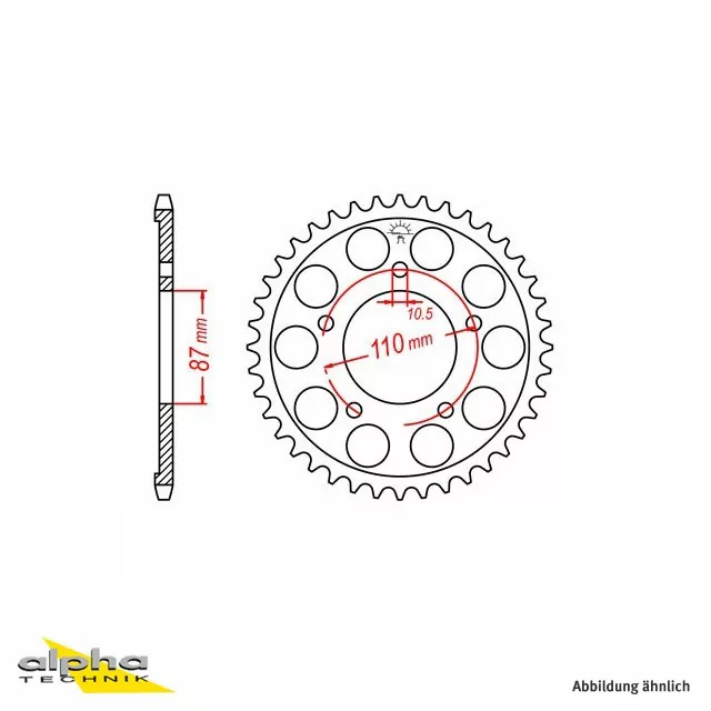 EK-Chain Kettensatz 525DEX für Suzuki SV650 Modelljahr 1999-2014