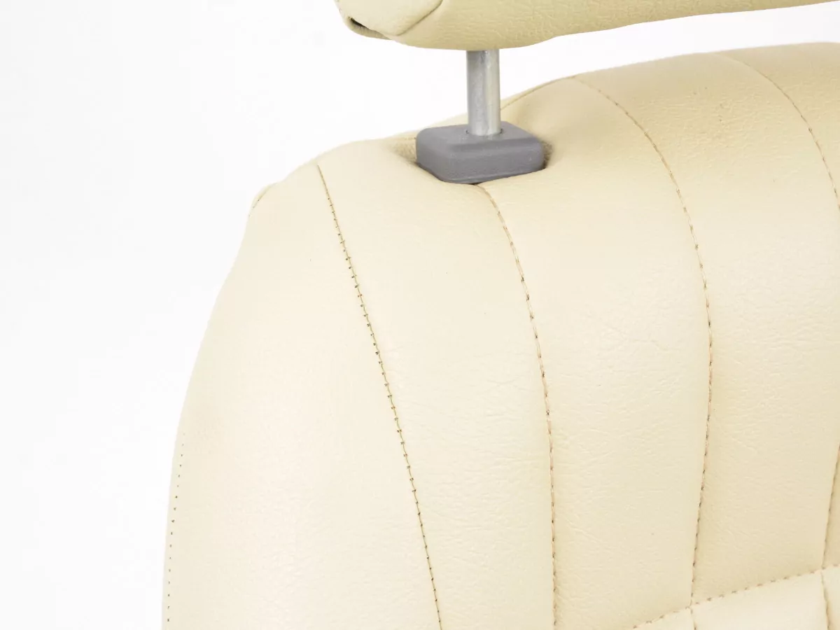 FK Oldtimersitze Auto Vollschalensitze Set Classic 2 Kunstleder beige mit Kopfstütze