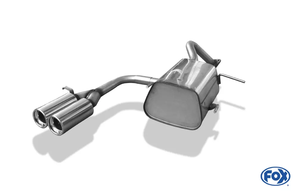 Nissan Micra K11  Endschalldämpfer Ausgang mittig  - 2x76 Typ 13