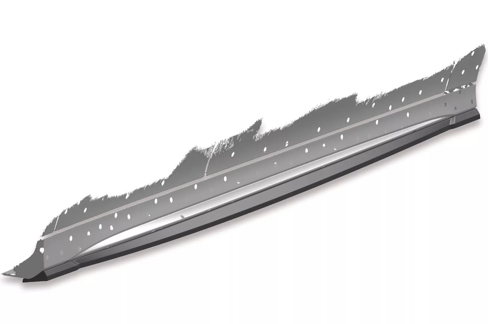 Seitenschweller für Mercedes Benz CLA C118 / X118 AMG-Line SS470 Strukturiert (schwarz matt)