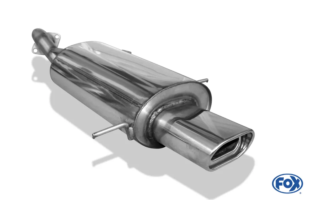 Mazda MX3 Typ EC  Endschalldämpfer mit Tulpe und Flansch - 135x80 Typ 53