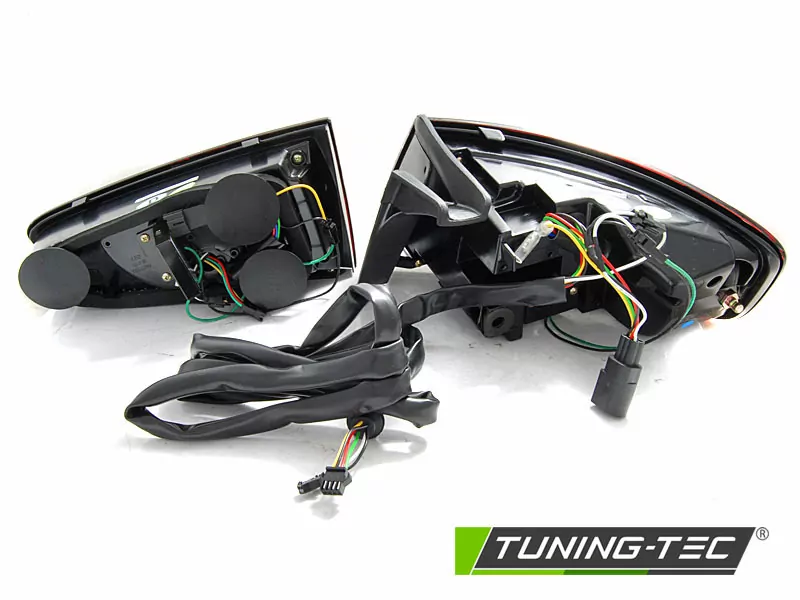 Led Bar Tail Lights Black Seq Fits Audi A4 B8 12-15 Sedan Oem Led