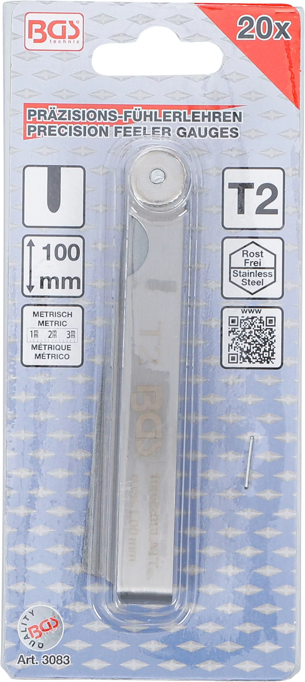 Präzisions-Fühlerlehren | 20 Blatt