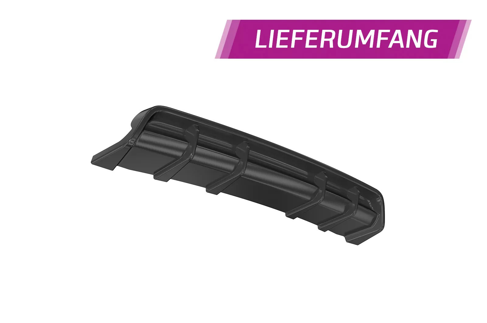 Heckansatz für BMW 3er E90 / E91 HA435 Schwarz Strukturiert