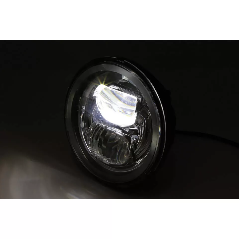 HIGHSIDER LED Hauptscheinwerfereinsatz TYP 7 mit Standlichtring, rund, 5 3/4 Zoll E-geprüft