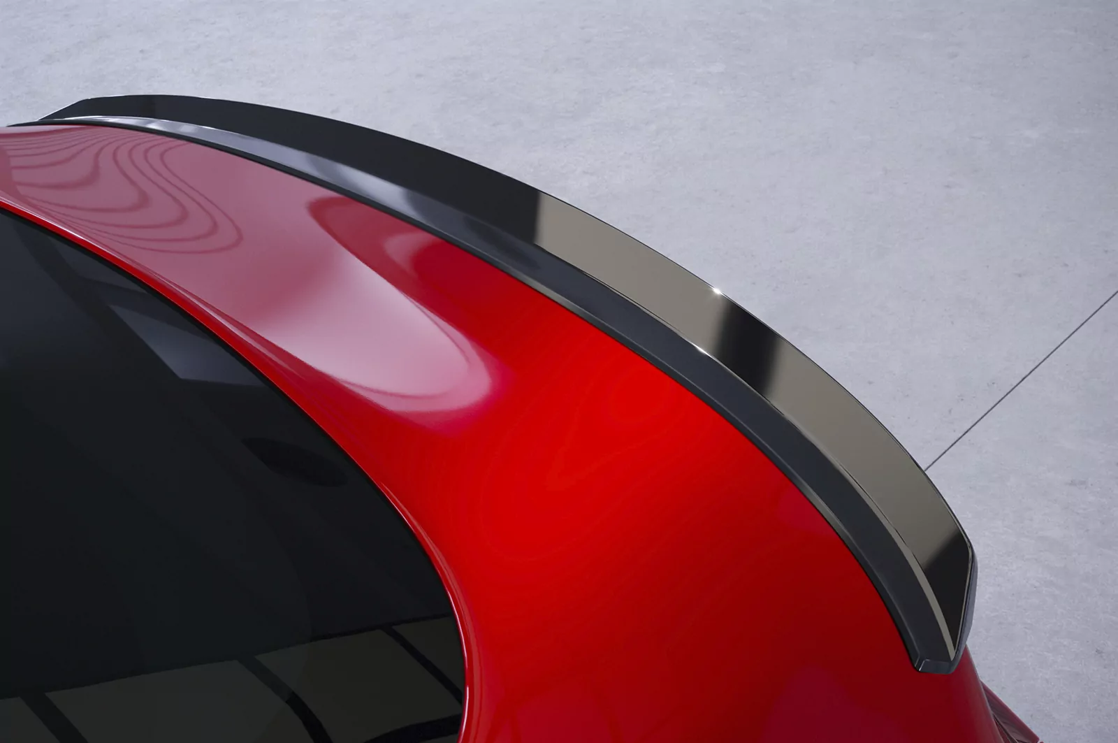 Heckflügel mit ABE für Tesla Model 3 HF985 Schwarz Strukturiert