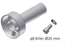 MIVV DB-Killer Für MIVV UNIVERSAL Schalldämpfer Rechts GPpro 220 BLACK 55mm