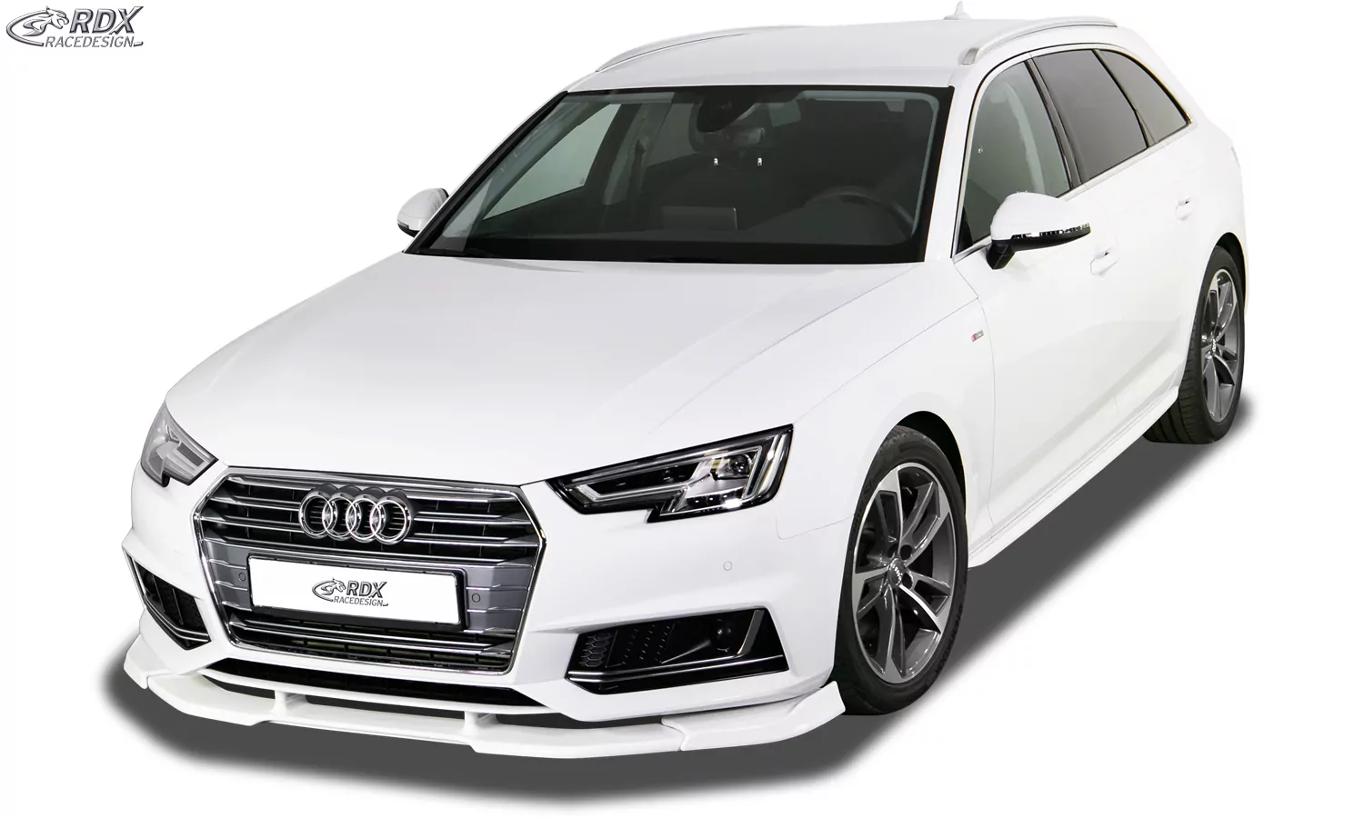 RDX Frontspoiler VARIO-X für AUDI A4 8W B9 (-2019, für S-Line- bzw. S4-Frontstoßstange) Frontlippe Front Ansatz Vorne Spoilerlippe