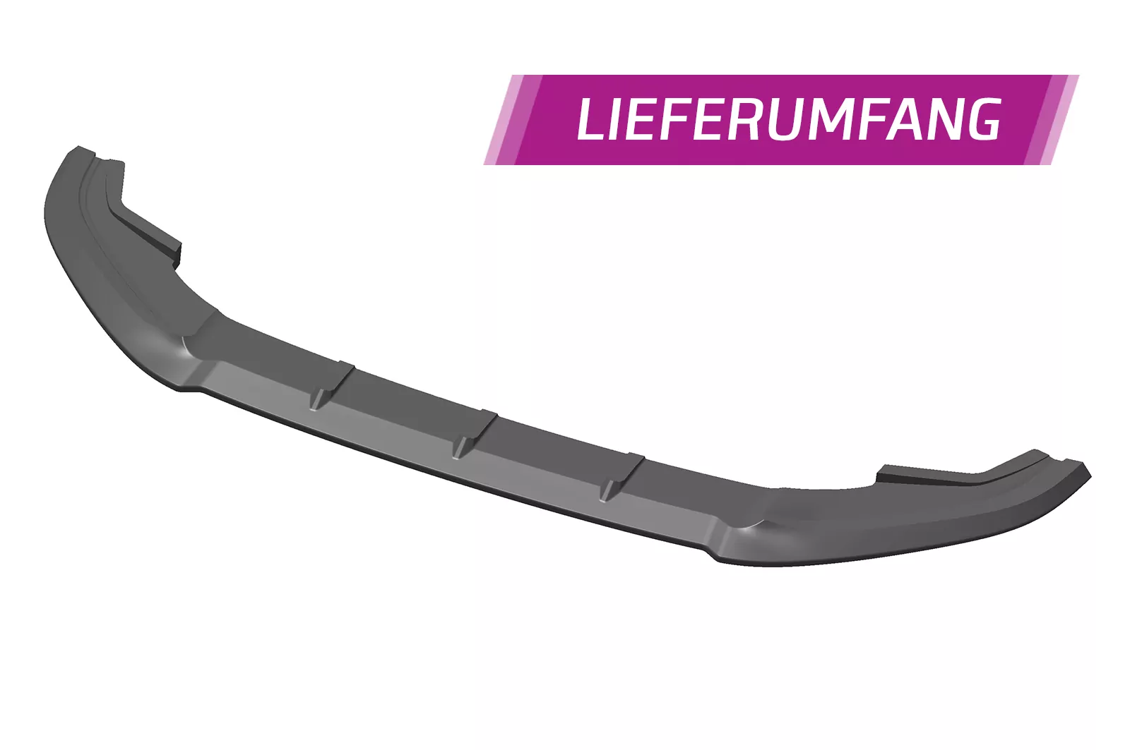 Cup-Spoilerlippe mit ABE für VW Golf 7 GTI / GTD CSL338 Strukturiert (schwarz matt)