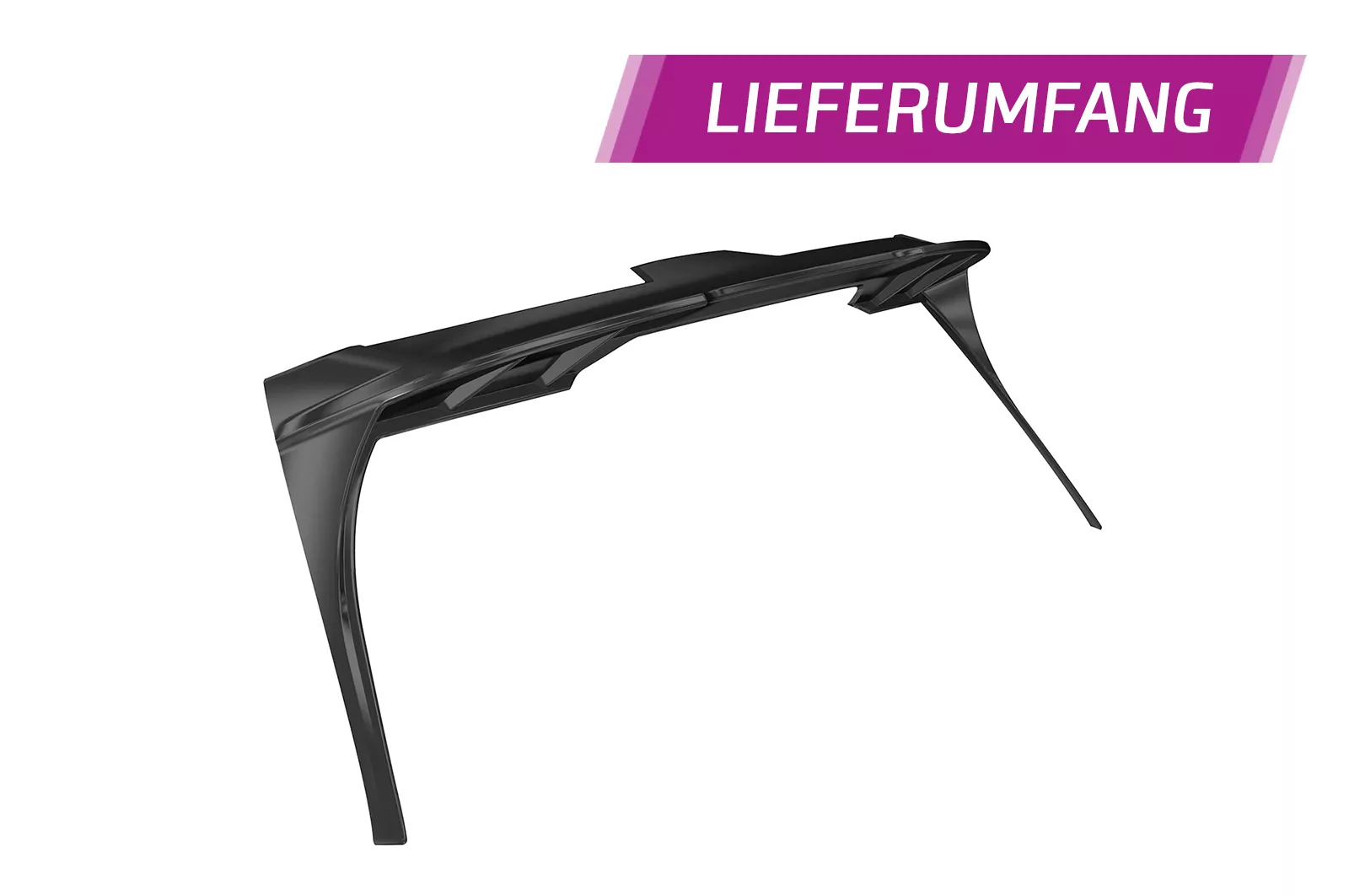 Heckflügel mit ABE für VW Golf 7 (Typ AU) HF912 Schwarz Strukturiert