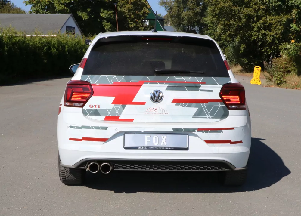 VW Polo AW1 GTI  Endschalldämpfer - 2x90 Typ 16