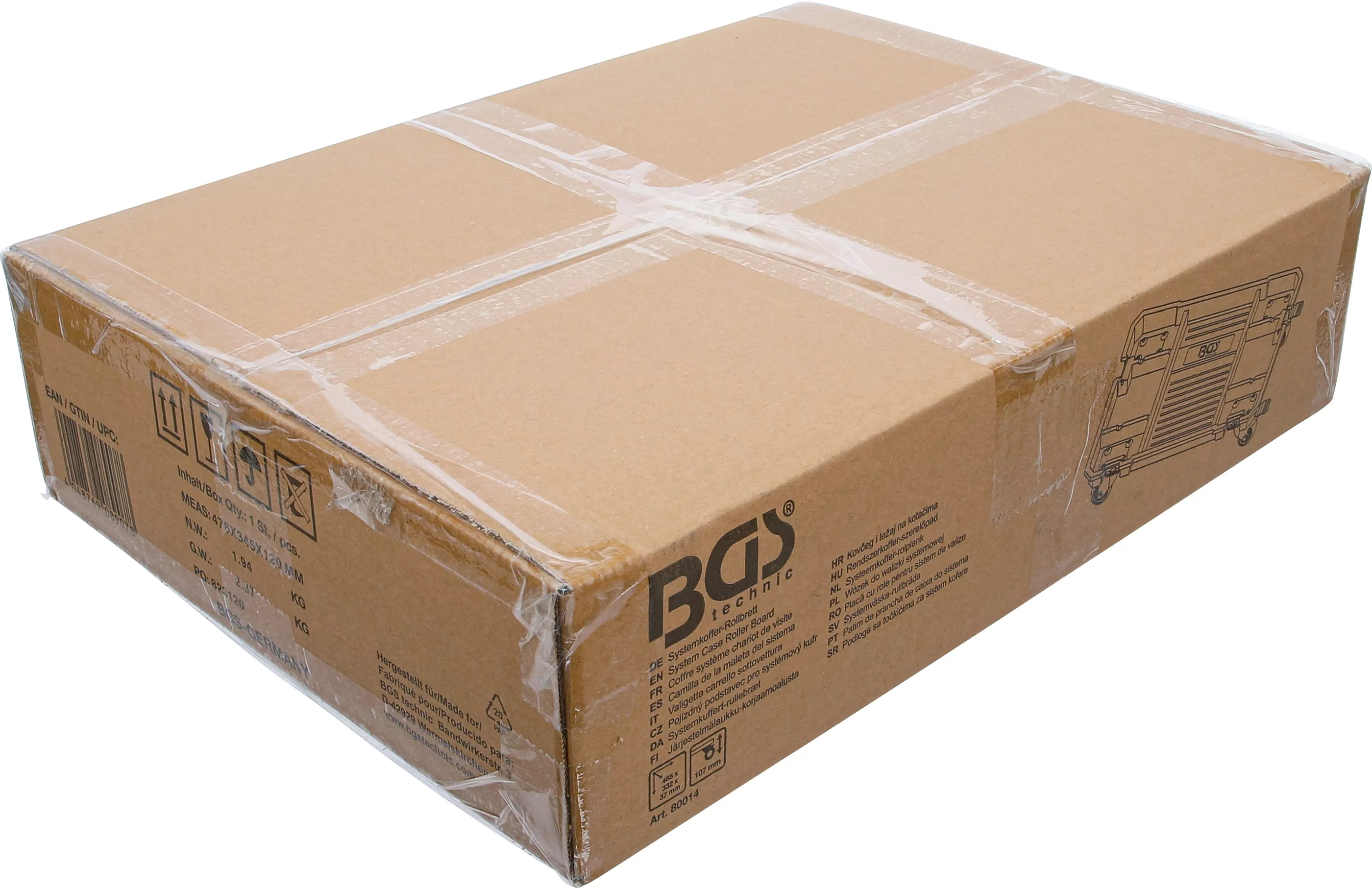 Systemkoffer-Rollbrett | für Systemkoffer