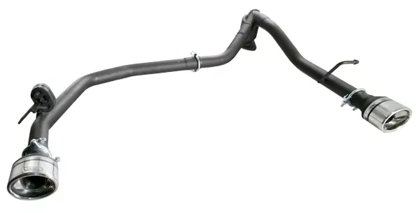 Ulter Sportauspuff für Toyota Yaris III 2011-2015 - 2 Duplex Endrohre Oval 95×65