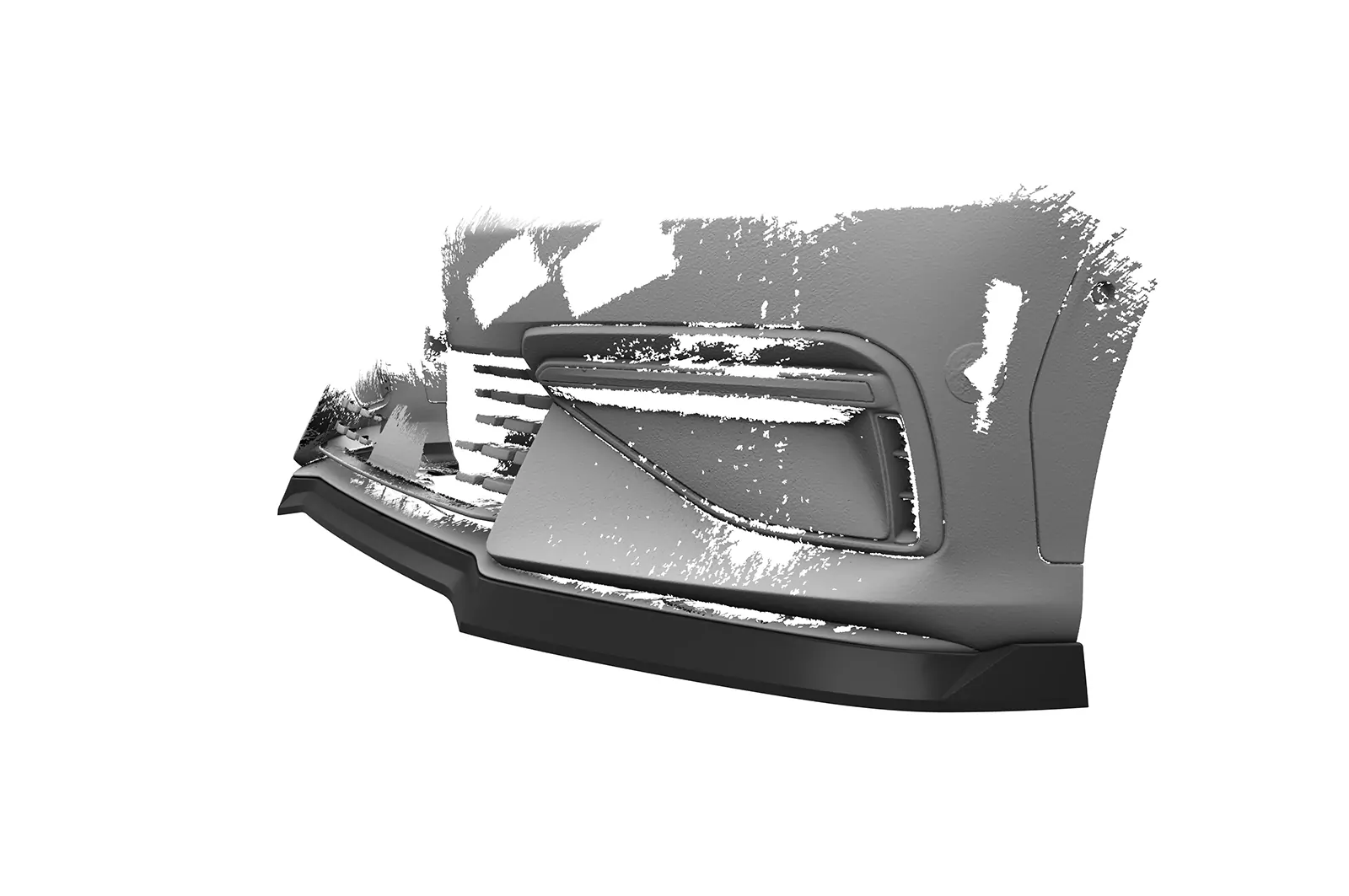 Cup-Spoilerlippe mit ABE für Kia EV6 GT / GT-Line CSL814 Schwarz Strukturiert