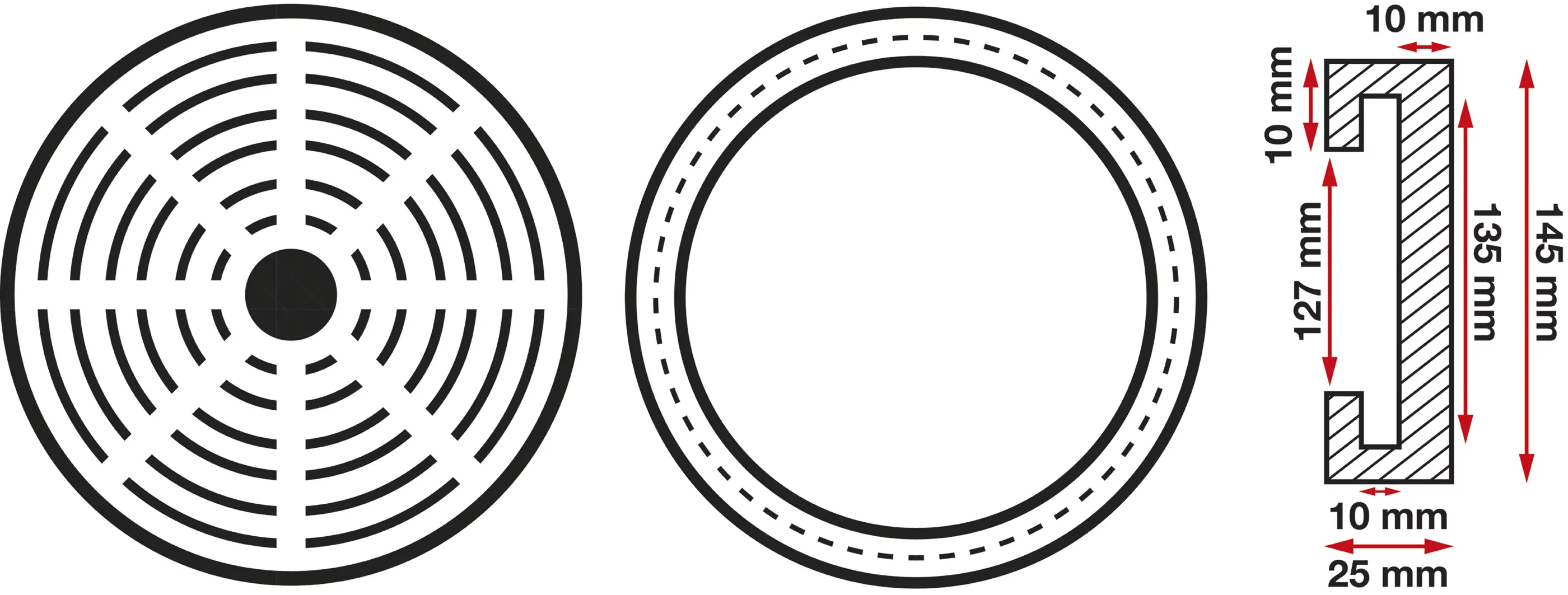 Gummiteller | für Hebebühnen | Ø 150 mm
